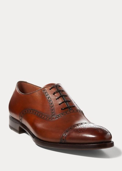 Ralph Lauren Denver Cap-Toe Sko Herre Danmark (KZNLD6802)